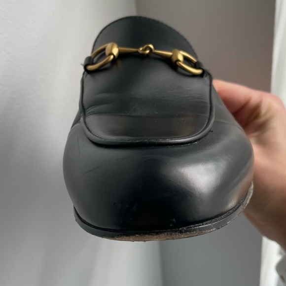 Gucci Princetown black leather mules - Picture 9 of 10